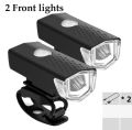Bicycle Light USB Rechargeable 300 Lumens 3 Mode Bicycle Front Light Lamp Waterproof 6000K Bike Headlight Cycling LED Flashlight. 