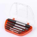 【StyleVoyager】5pcs/set Screw Extractors Damaged Broken Screws Removal Tool for Removing the Damaged Bolts Screw Extractor Center Drill Bits. 