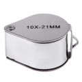 Jewellers Jewelry Loupe Magnifier Eye Magnifying Glass 10x 21mm. 