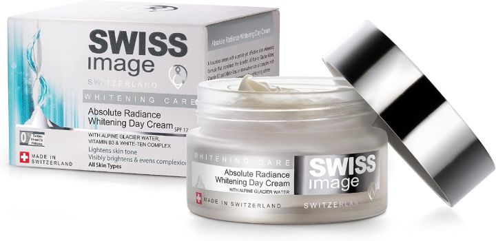 Swiss Image Whitening Care Absolute Radiance Face Day Cream, Face Cream for Pigmentation, Moisturizer for Women, Reduces Dark Spots and Lightens Skin, With SPF 20, Suitable for All Skin Types, 50ml JEZ