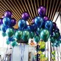 10pcs 12inch Chrome Metallic Latex Balloons Inflatable Helium Ballon Happy Birthday Party Decoration Wedding Air Globos Supplies. 