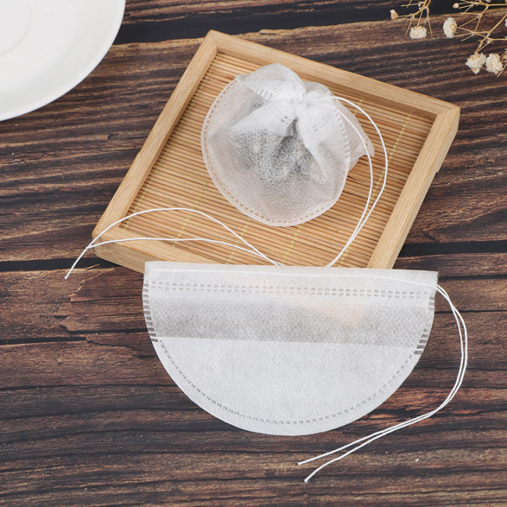 HASTHIP 100 Pcs/Lot New Non-Woven Fabrics Empty Tea Bag With String - Foto 8