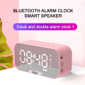 G10/Q5 Portable Bluetooth Digital Alarm Clock Speaker FM Radio /Stereo Speakers/Hands-free Calling Support/Mirror Screen Dispaly/Support FM TF AUX / Phone Holder. 