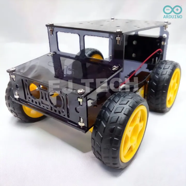 Assembly Kits - Unveiling the Optimus Jeep (4WD) - Your Ultimate DIY Robotics Adventure in Sleek Black (For Arduino, Raspberry Pi, or Magicbit)