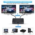 HDMI Splitter 1 in 2 Out Full HD 1080P HDMI 3D Display Duplicate Mirror Powered Splitter 1 Source to 2 Identical Displays. 