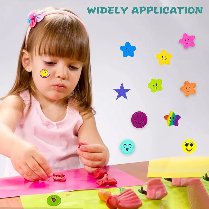 10%20Sheet%20Smiling%20Face%20Stickers%20Cute%20Notebook%20Laptop%20Portrait%20Decals%20Smile%20Star%20Letter%20Reward%20Sticker%20Classic%20Toys%20For%20Kids%20Gift%20-%20Image%204