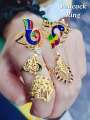 Wing Sing 916 Gold Majestic Classic Peacock Ring / Cincin Merak Padu Emas 916. 