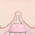 180ML Baby Glass Bottle Wide-bore Quick Flush Baby Bottle Anti-colic Newborn Milk Bottle Training Baby Feeding Accessories Water. 
