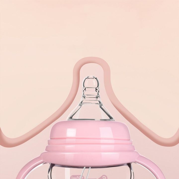 180ML%20Baby%20Glass%20Bottle%20Wide-bore%20Quick%20Flush%20Baby%20Bottle%20Anti-colic%20Newborn%20Milk%20Bottle%20Training%20Baby%20Feeding%20Accessories%20Water%20-%20Image%205