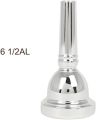 Trombone Euphonium Silver Plated Mouthpiece - 6 1/2AL 12C Baritone Euphonium Mouth Piece Replacement Musical Instruments Accessories (Silver 6 1/2AL) trombone mouth piece euphonium mouth piece. 