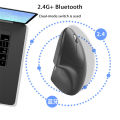 Wireless Vertical Mouse Bluetooth 2.4GHz Ergonomics Gaming Mouses 1600DPI Adjustable Offices Optical Electronic Keyboards. 