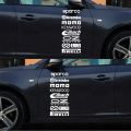 1Set/8Pcs Car Body Sparco Sentence Auto Sticker for Truck Window Bumper Auto Suv Door Laptop Kayak Vinyl Decal 3Size. 