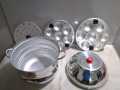 Aluminium Idli Make Idly Steamer Cooker with 2 Idly Plates (14 idly Cavity). 