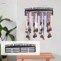 Sports Medals Display Rack, Medal Storage Rack, Shelf Sturdy Hanging Medal Holder, Medal Hanger Holder for Ribbon Lanyard, Running Medals. 