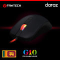 FANTECH RHASTA G10 2400DPI Professional Wired Mouse (BLACK) LED Optical USB Game Gaming Mouse Gamer for PC Computer Laptop Pro Office. 