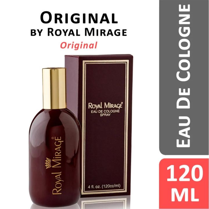 Royal Mirage Original Long Lasting Imported Eau De Cologne Spray - 120 ml
