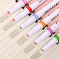 Stationery Supplies / Multi-colored Drawing Curve Pen Funny Pattern Outline Marker Pen Hand Copy Account Curve Pen Quick Dry Mark Notes Painting Highlighter DIY Card Marker Pens. 