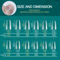 RenconghoujuanFifty percent discount Nailpop Soft Gel Tips for Nails Acrylic Material Short Medium Length Artificial Nail Capsule Accessories and Tools 120pcs/Box. 