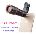 8X 12X Mobile Phone Telephoto Lens Hd Camera Zoom External Phone Zoom Lens Telescope Lens Mobile Phone Optical Telephoto Lens. 