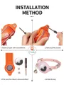 AirTag Cat Collar,Waterproof Anti Lost GPS Cat Collar,Reflective Kitten Collar with AirTag Holder,Breakaway Cat Tracker Collars for Girl Boy Cats, Kittens and Puppies. 