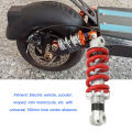 Spring Suspension Damper Motorcycle Shock Absorber Red 150mm Universal 750LB/N Aluminum Alloy for Electric Scooter Moped. 