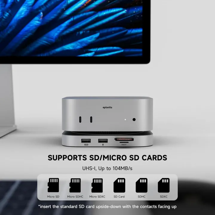 Minisopuru%20Mac%20Mini%20M4%20Dock%20Stand%20with%20M.2%20Nvme%20SSD%20Enclosure%204K60Hz%20HDMI%20SD/TF%20Card%20Multi-Port%20USB%20C%20HUB%20for%20Mac%20Mini%20M4/M4%20Pro%20-%20Image%204