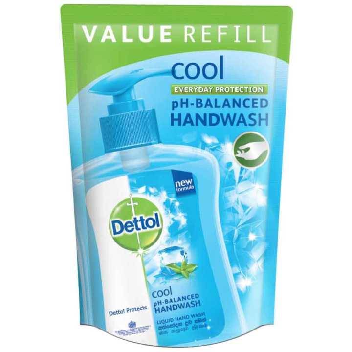 Dettol Handwash Refill Cool with pH balanced Liquid Soap formula 175ml