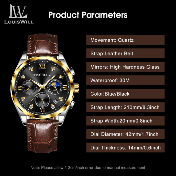LouisWill%20Watches%20Fashion%20Men%20Watches%20Business%20Casual%20Wristwatches%20Leather%20Watch%20Quartz%20Watch%20Chronograph%20Watches%20Luminous%20Pointers%20Watch%20True%20Three-eye%20Watch%203ATM%20Waterproof%20Watch%20With%20Calendar%20-%20Image%204