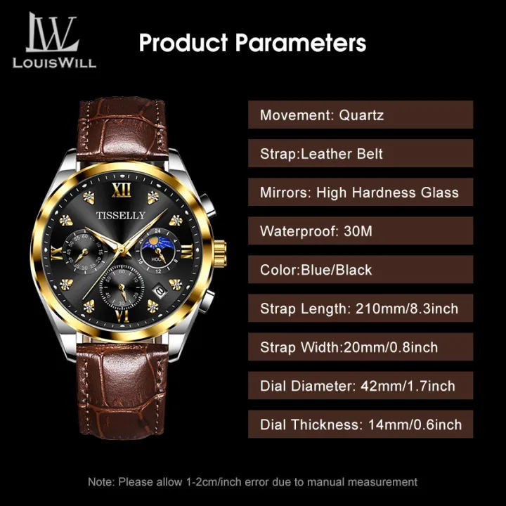 LouisWill%20Watches%20Fashion%20Men%20Watches%20Business%20Casual%20Wristwatches%20Leather%20Watch%20Quartz%20Watch%20Chronograph%20Watches%20Luminous%20Pointers%20Watch%20True%20Three-eye%20Watch%203ATM%20Waterproof%20Watch%20With%20Calendar%20-%20Image%204