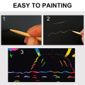 Scratch Art Book Magic Scratch Paper Rainbow Scratch Card DIY Scratchbook Neon Scratch Art. 