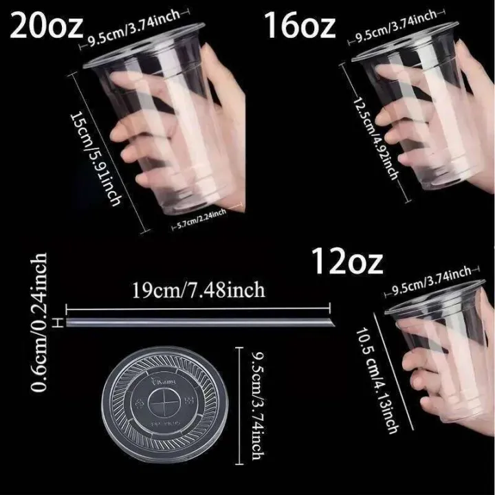 50PCS%20Plastic%20Cup%20with%20Lid%20and%20Straw%20Disposable%20Clear%20Cups%20Suitable%20for%20Party%20Smoothies%20Coffee%20Cold%20Drinks%20Container%20-%20Image%202