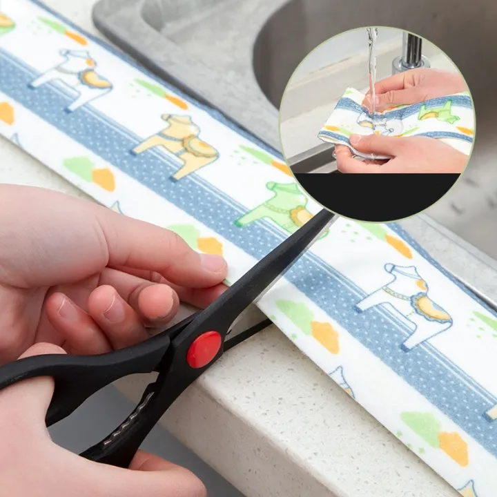 Kitchen%20Absorbent%20Sticker%20Cartoon%20Self-adhesive%20Sink%20Tape%20Window%20Glass%20Waterproof%20Sticker%20Bathroom%20Toilet%20Non-woven%20Fabric%20Tape%201Roll%20-%20Image%205