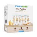 Mamaearth Rice Facial Kit With Rice Water & Niacinamide for Glass Skin - 60 g | Salon-Like Glowing Skin in 6 Easy Steps | Improves Skin Texture | Instant Glow | Suitable for all skin types SAM. 