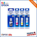 Epson 001 Black/Cyan/Magenta/Yellow Original Ink Bottles (PC672A, PC673A, PC674A, PC675A) | Printer Cartridges.lk | Best Price in Sri Lanka. 