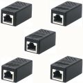 Ethernet Cable Extender,RJ45 cat 5 cat 6 cat6a Coupler, Extender Connector - Ethernet Coupler Female to Female. 
