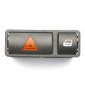 Ktteay Emergency Flash Light Switch Push Button Hazard Warning Light Lock Switch for 3 Series E46 61318368920. 