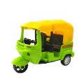 Plastic Auto Rickshaw Toy With Pull Back Action - 3 Wheel Tricycle Toy Auto Toy - 1 PC | Three wheeler. 