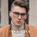 【Borro】2020 men and women TR90 anti-blue light mirror literary fashion computer glasses 6912 full frame metal flat mirror. 