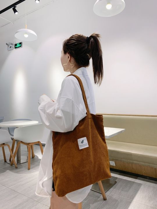 Casual%20Foldable%20Corduroy%20Shopping%20Tote%20Bags%20High%20Quality%20Eco%20friendly%20Reusable%20Handbag%20Lightweight%20Shoulder%20Bags%20-%20Image%202