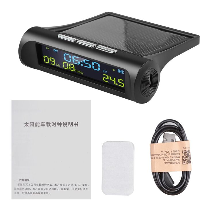 Solar%20Car%20Digital%20Clock%20With%20LCD%20Time%20Date%20In-Car%20Temperature%20Display%20for%20Outdoor%20Personal%20Car%20Part%20Decoration%20Car%20Accessories%20-Black%20-%20Image%202
