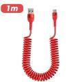 Accessories xiaomi samsung oid phone fast charging cable car e c data 5A Typ line spring retractable fast USB C charging cable for android. 