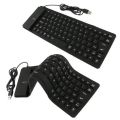 Flexible Keyboard USB Foldable Flexible Silicone Keyboard Dust And Waterproof. 
