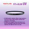 Marumi FIT+SLIM MC UV Camera Lens Filter with 100% UV Cut | 52mm, 55mm, 72mm, 77mm. 