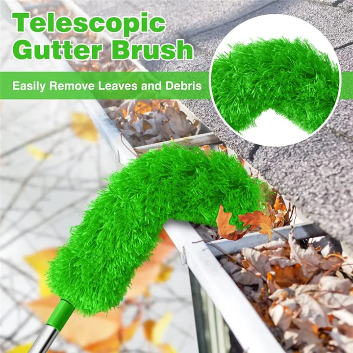 Gutter%20Cleaning%20Brush%20Roofing%20Tool%20with%20Telescopic%20Extendable%20Pole%208.2Ft%20Guard%20Cleaner%20Tool%20Easy%20Remove%20Leave,%20green%20-%20Image%204