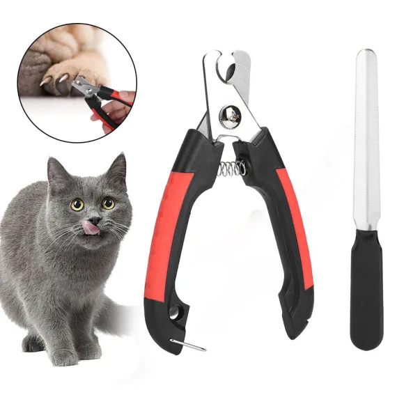 Pet Nail Clipper Stainless Steel Blade Grooming Trimmer for Your Dog & Cat & Pets