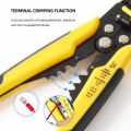 YIERYI Wire Strippping Tool Adjustable Wire Strippper Cutting Pliers Tool for Wire Strippping Cutting Crimping. 