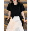 Hepburn Style Young Suit Women's Short Summer Design Blouse Irregular Skirt Western Style Two-Piece Suit. 