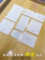 In Stock Thank You Earrings Ear Studs White Cowhide Earrings Card Grip Paper Card High-End Jewelry Hairpin Necklace. 
