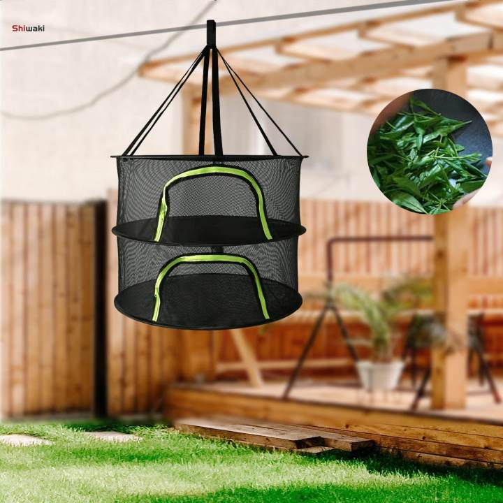 Plants Drying Rack Foldable Mesh Hanging Plant Dryer for Tea Clothes Flowers