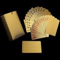 New 24K Gold /black  Playing Cards Plastic Poker Game Deck Foil Pokers Pack Magic Waterproof Card Gift Collection Gambling Board Game Ratings 9. 
